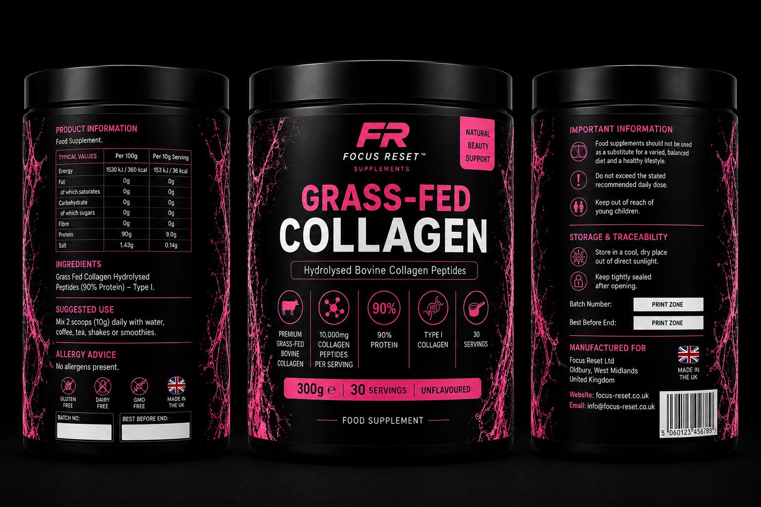Focus Reset Grass Fed Collagen